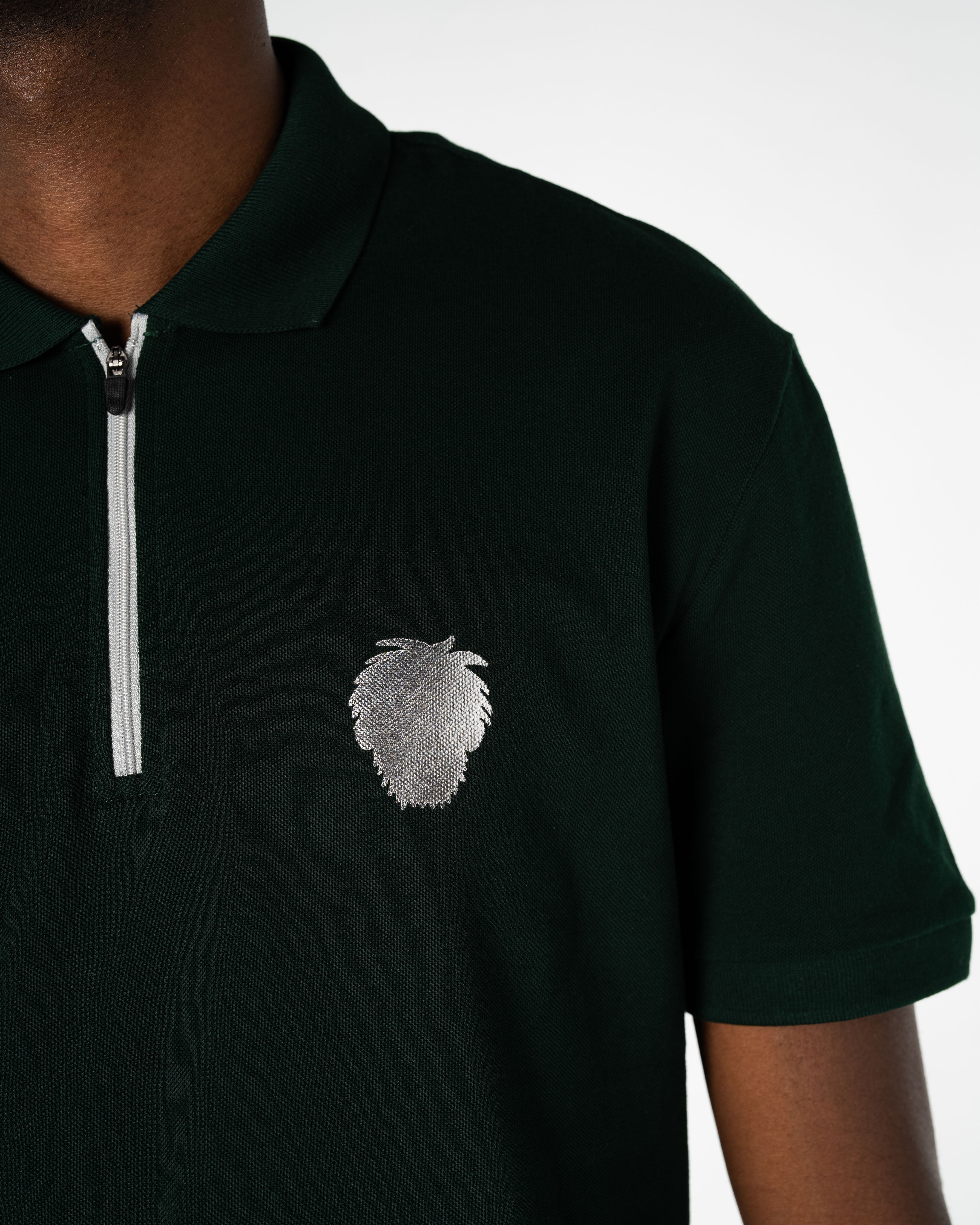 Men's Cotton Polo Shirt Silver Collection