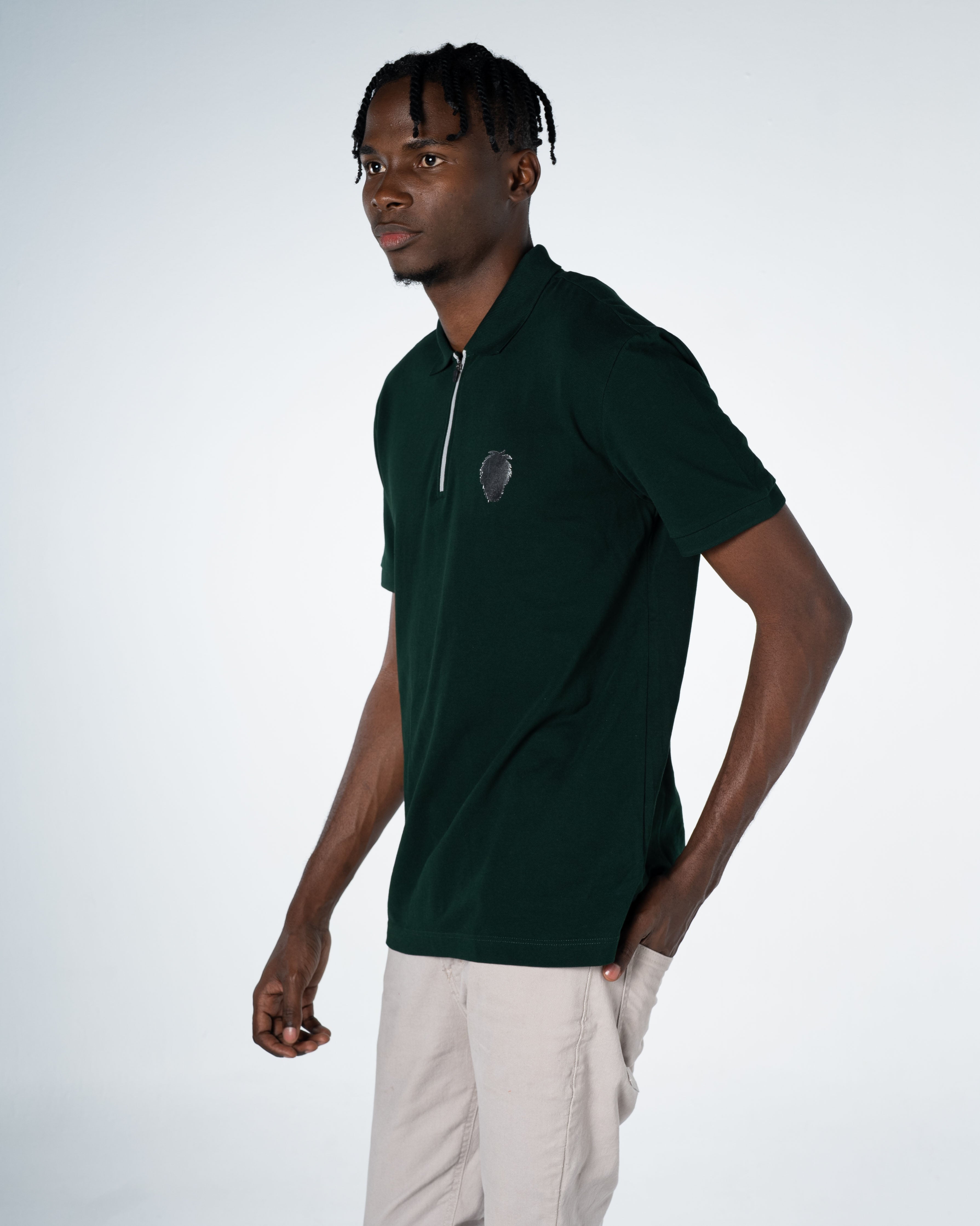 Men's Cotton Polo Shirt Silver Collection