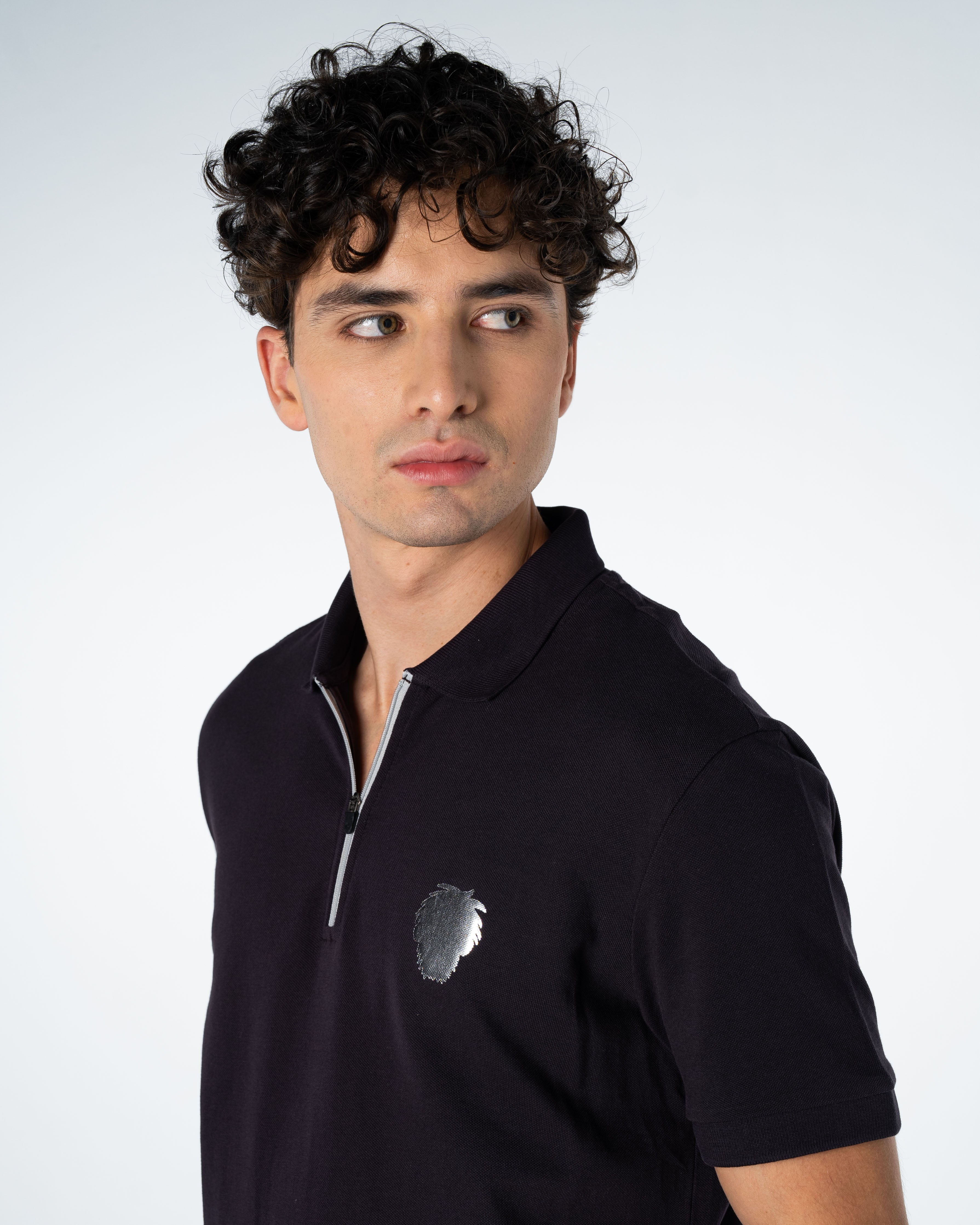 Men's Cotton Polo Shirt Silver Collection