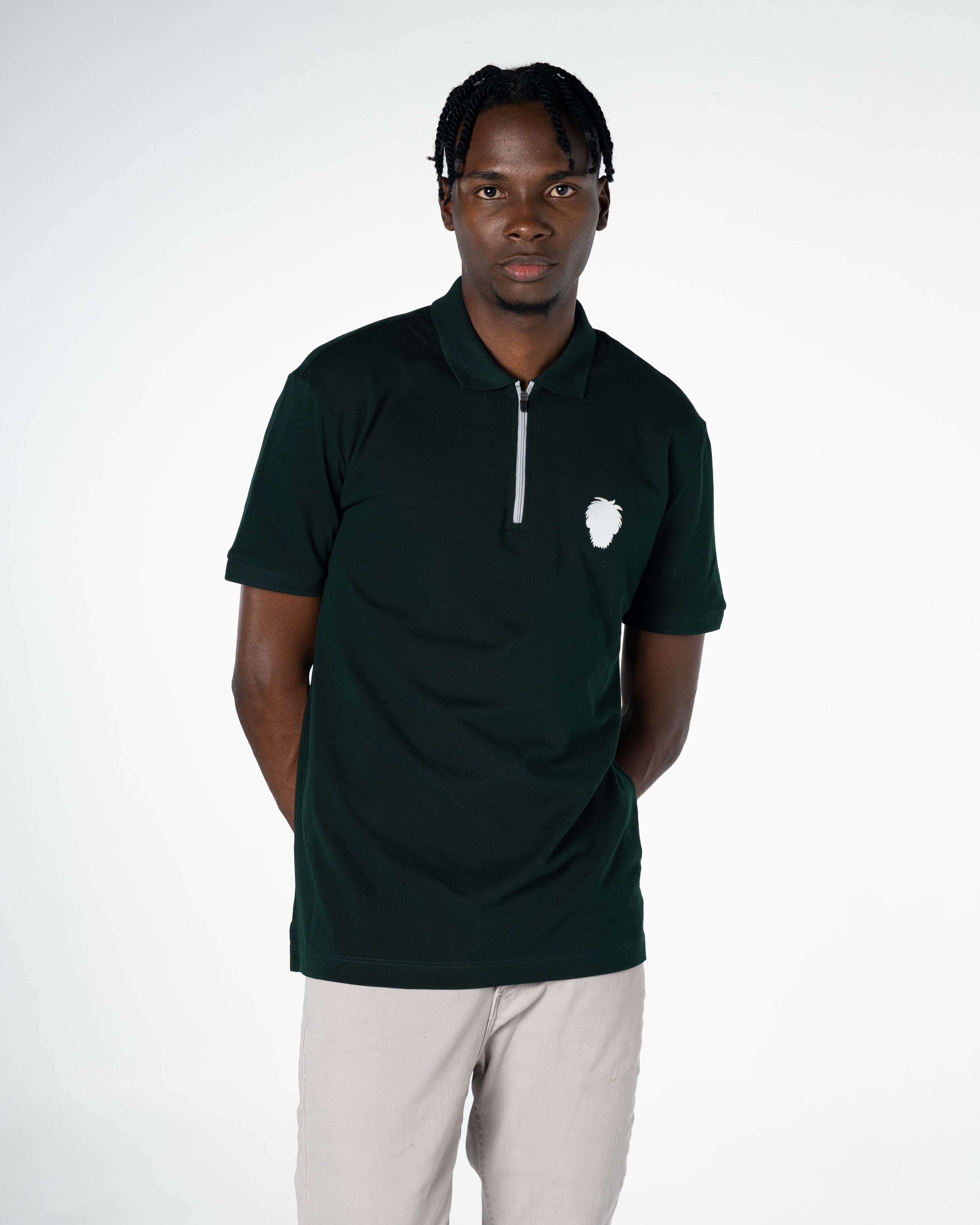 Men's Cotton Polo Shirt Silver Collection