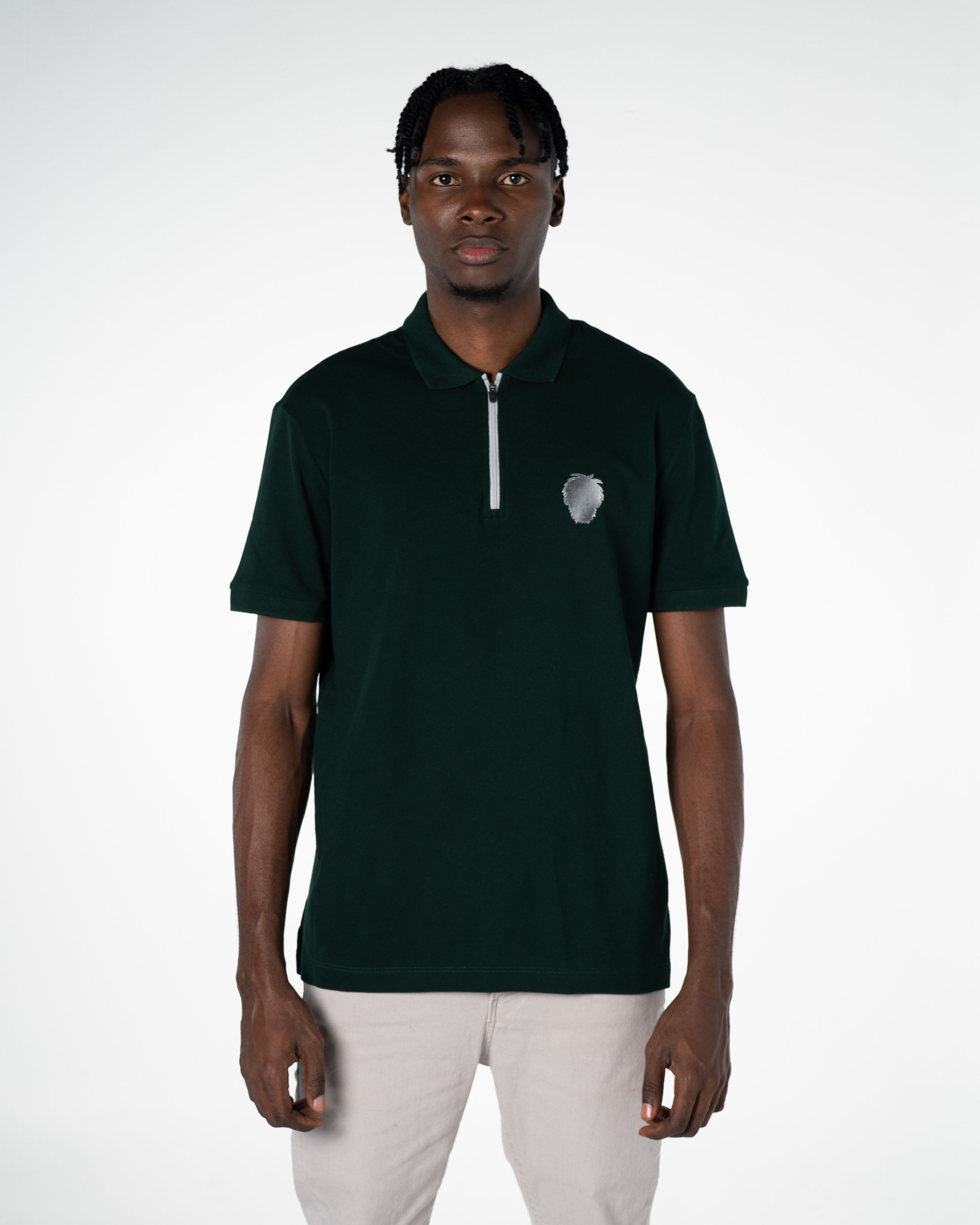 Men's Cotton Polo Shirt Silver Collection