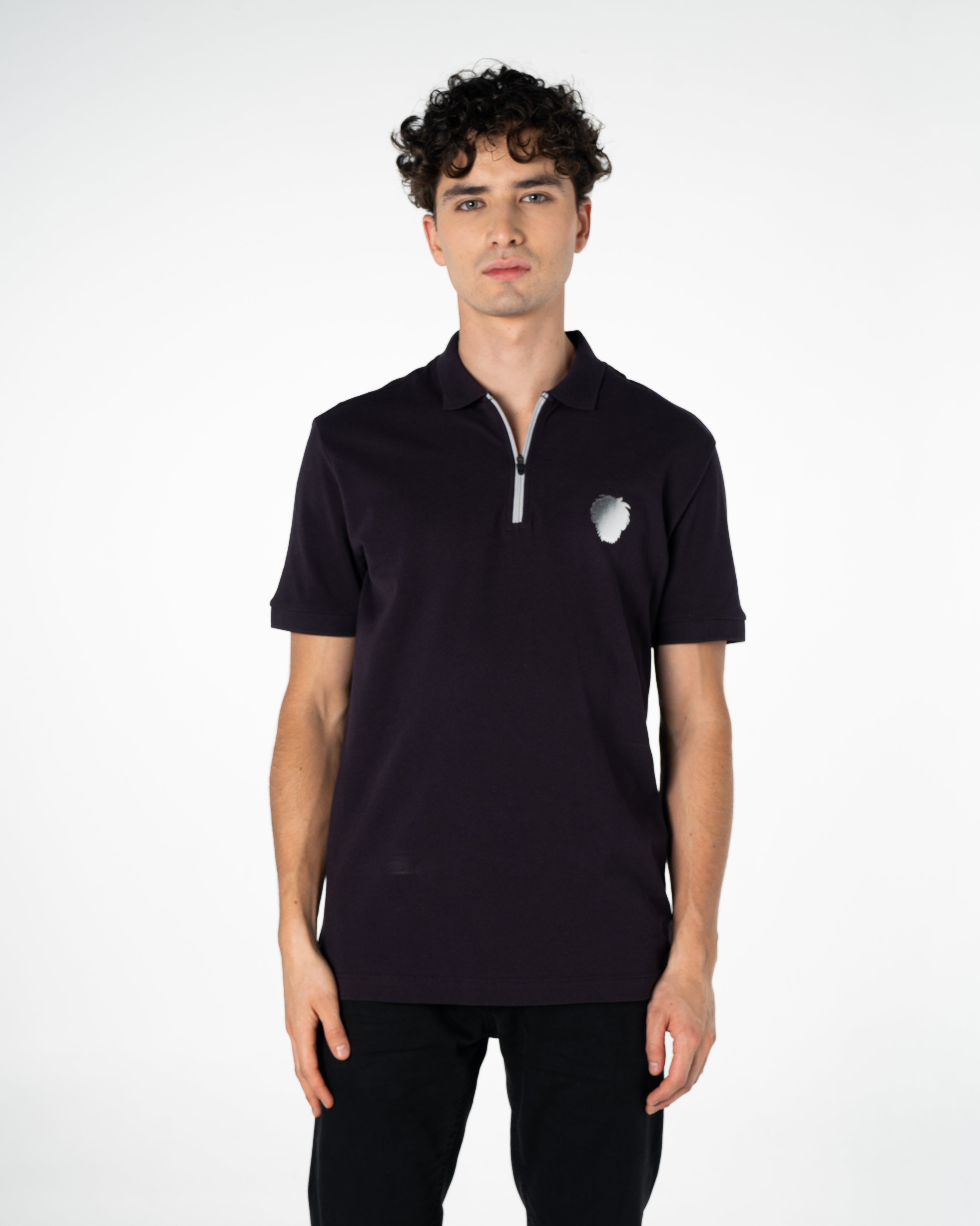 Men's Cotton Polo Shirt Silver Collection