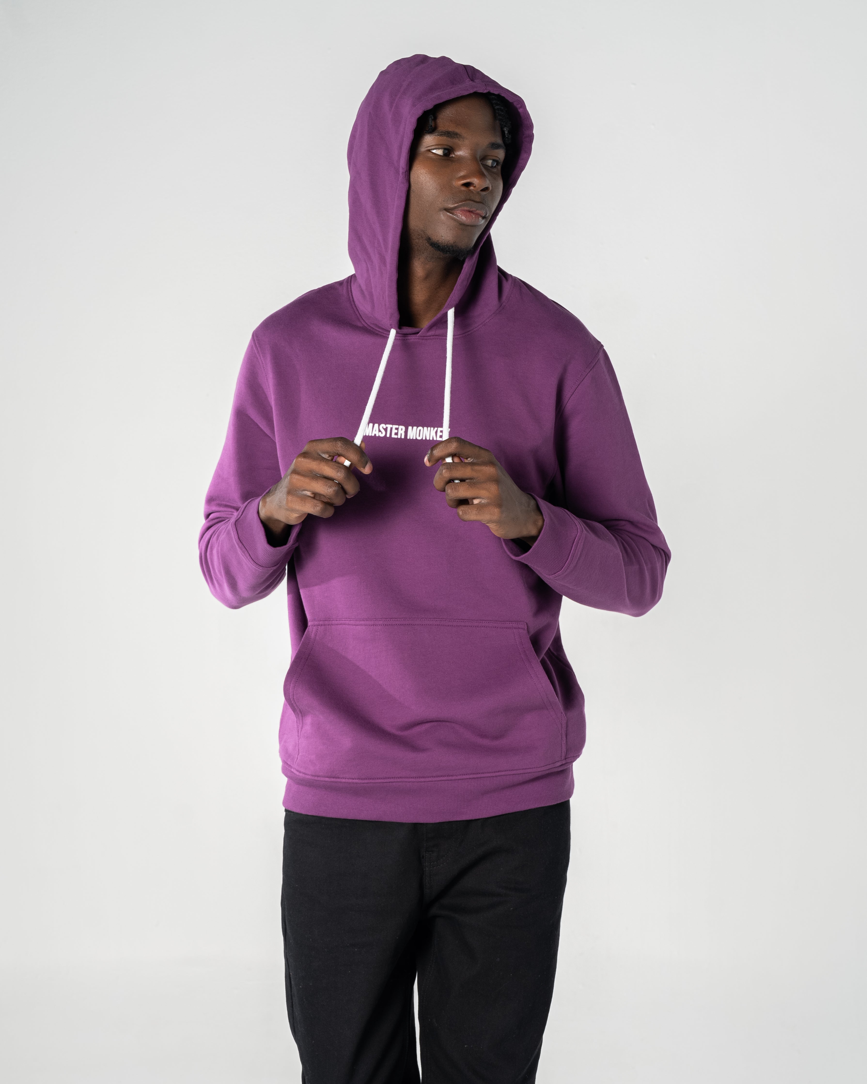 Purple cotton hoodie online