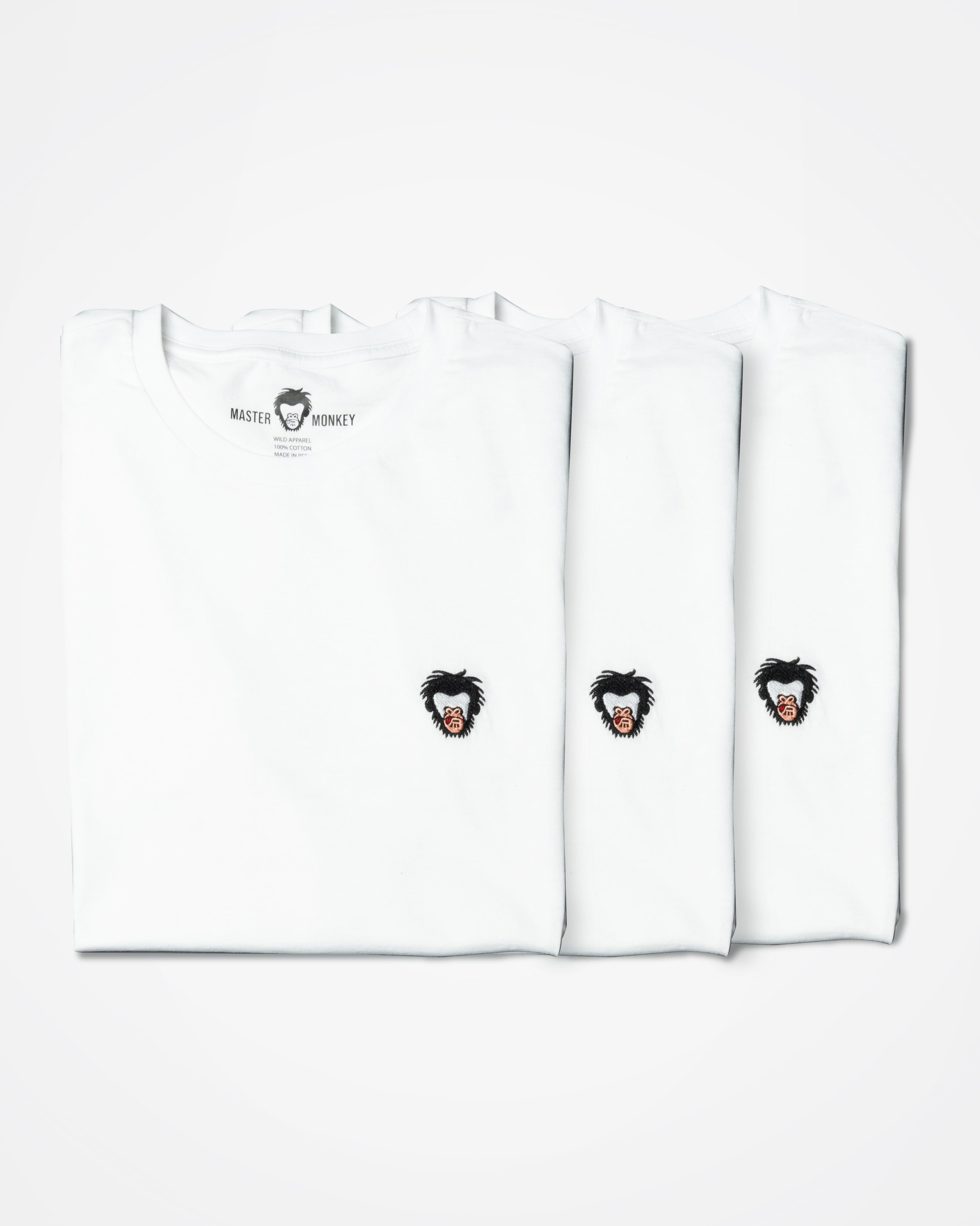 10% OFF 3 Pack of Basic Collection T-shirts - White