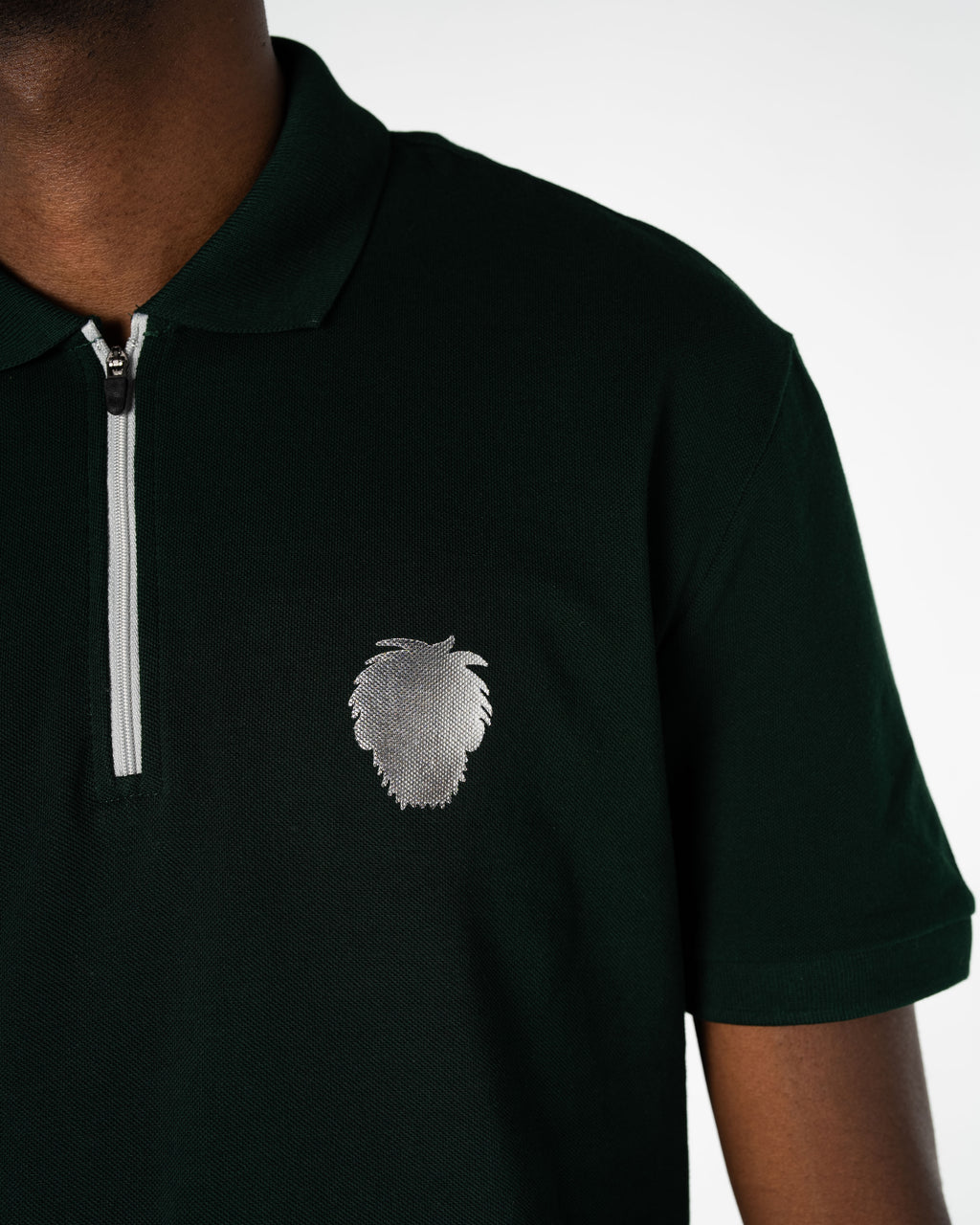 Men's Cotton Polo Shirt Silver Collection