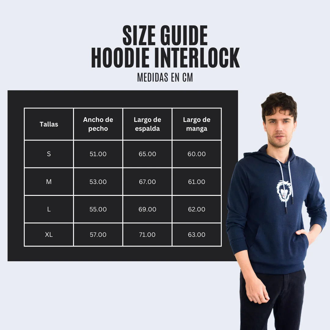 20% Off Sudadera Algodón Hombre - Hoodie Wild Collection Interlock