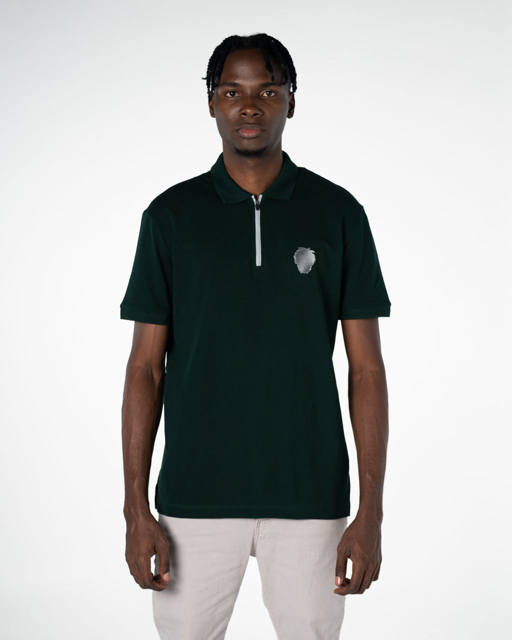 Men's Cotton Polo Shirt Silver Collection