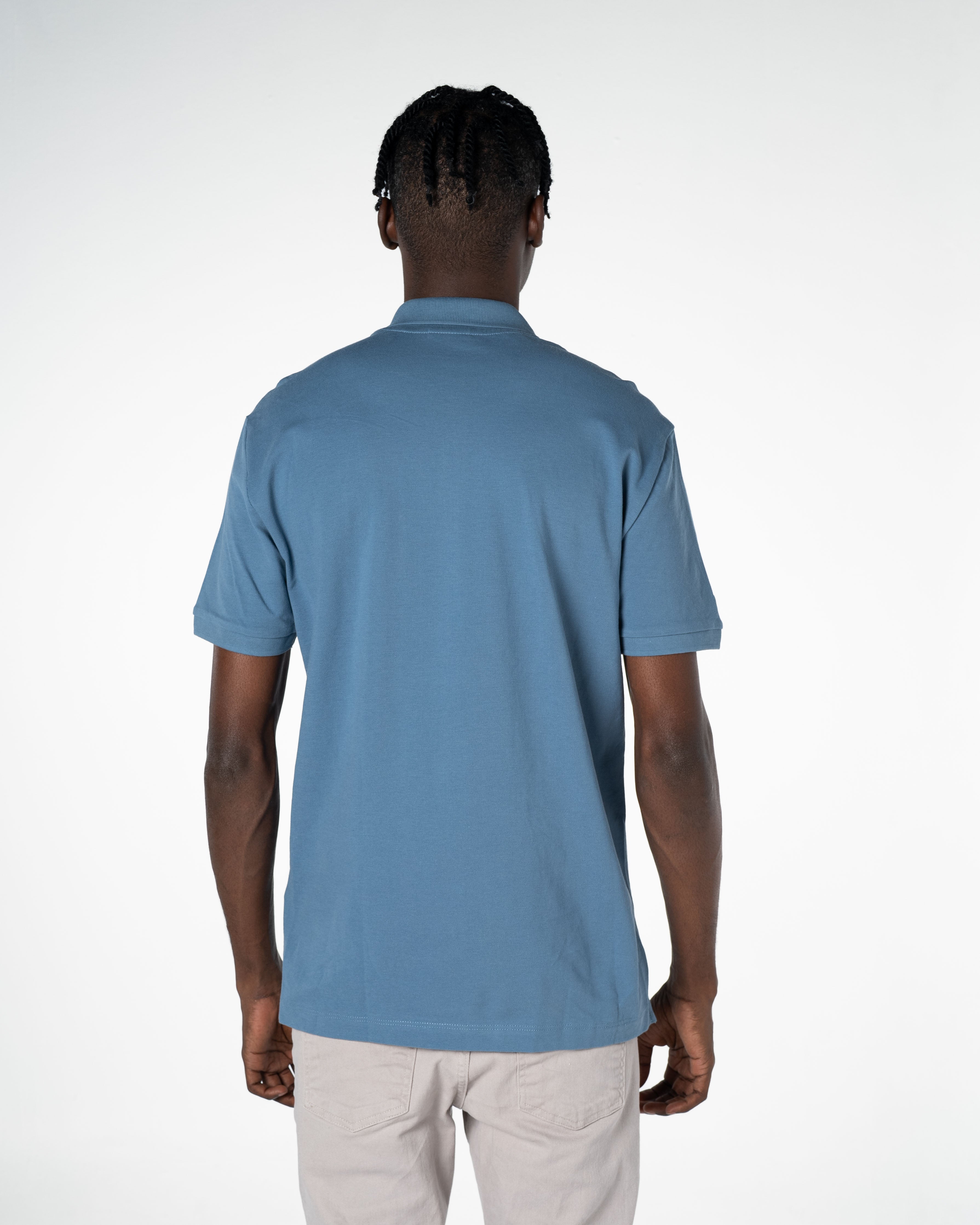 Men's Cotton Polo Shirt Silver Collection
