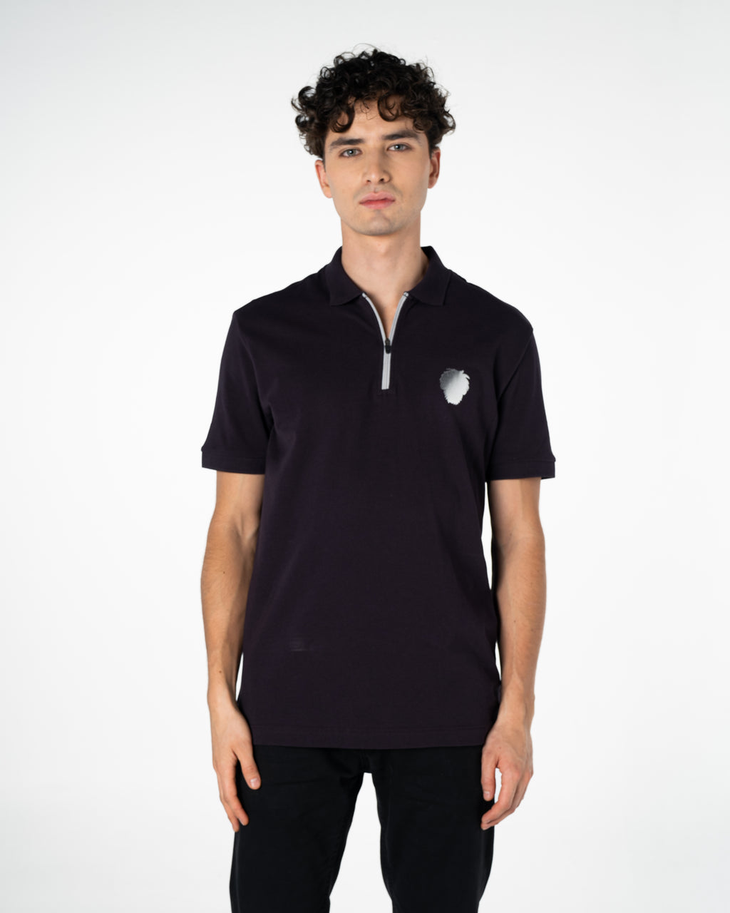 Men's Cotton Polo Shirt Silver Collection