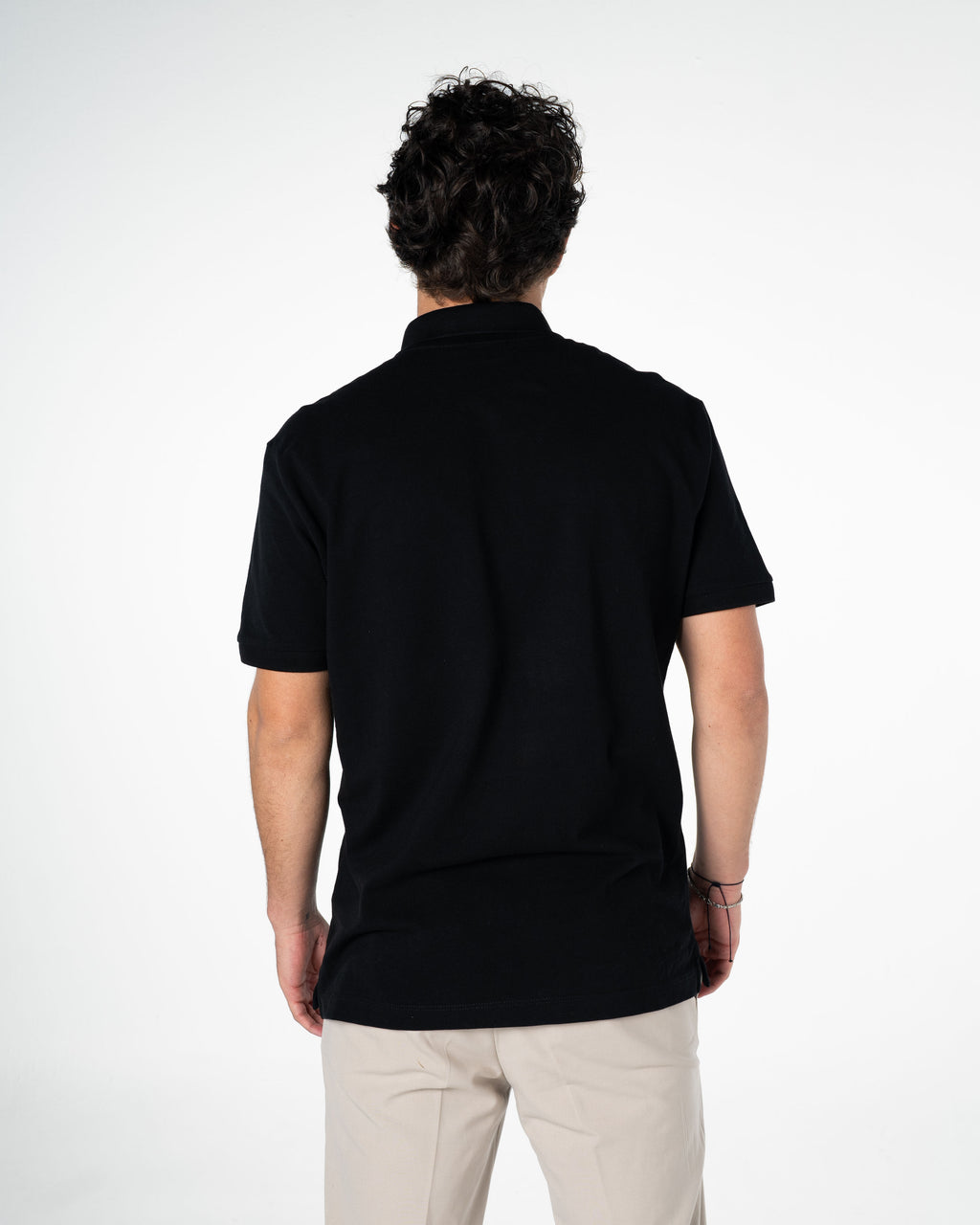 Men's Cotton Polo Shirt Silver Collection